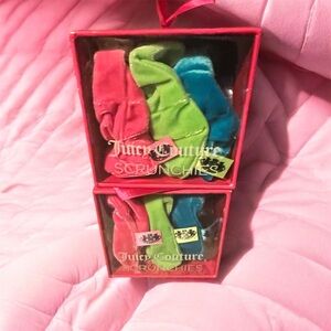 Juicy Couture Vibrant Scrunchies Trio Set Pk of 2